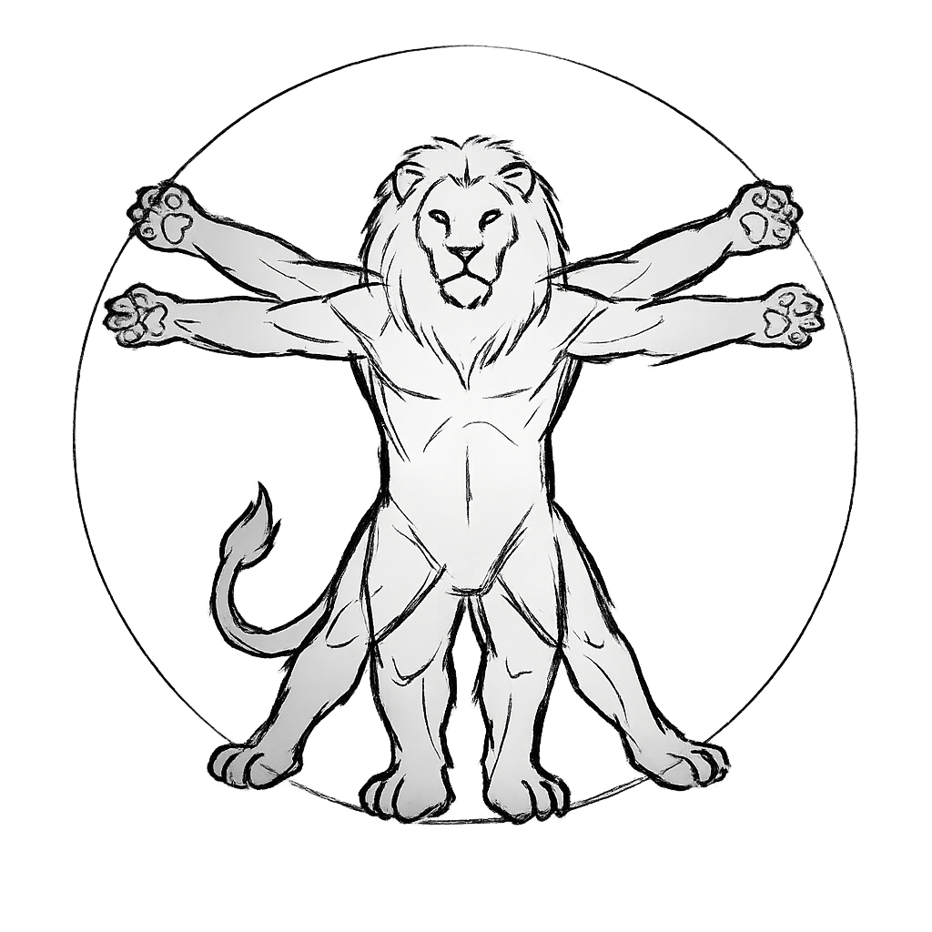 Vitruvian Lion — Lionmark